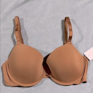 NWT Auden Tan Seamless T-Shirt Demi Bra 34D